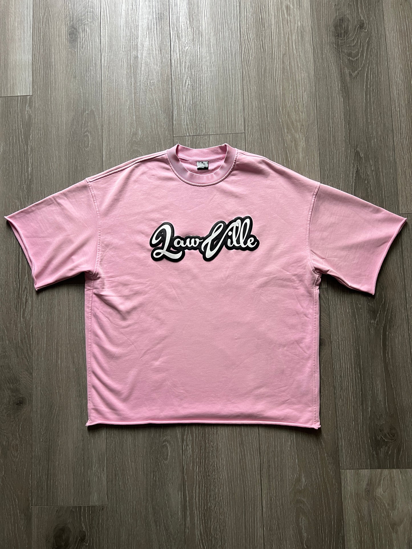 LIGHT PINK ACID WASH LAWVILLE T-SHIRT