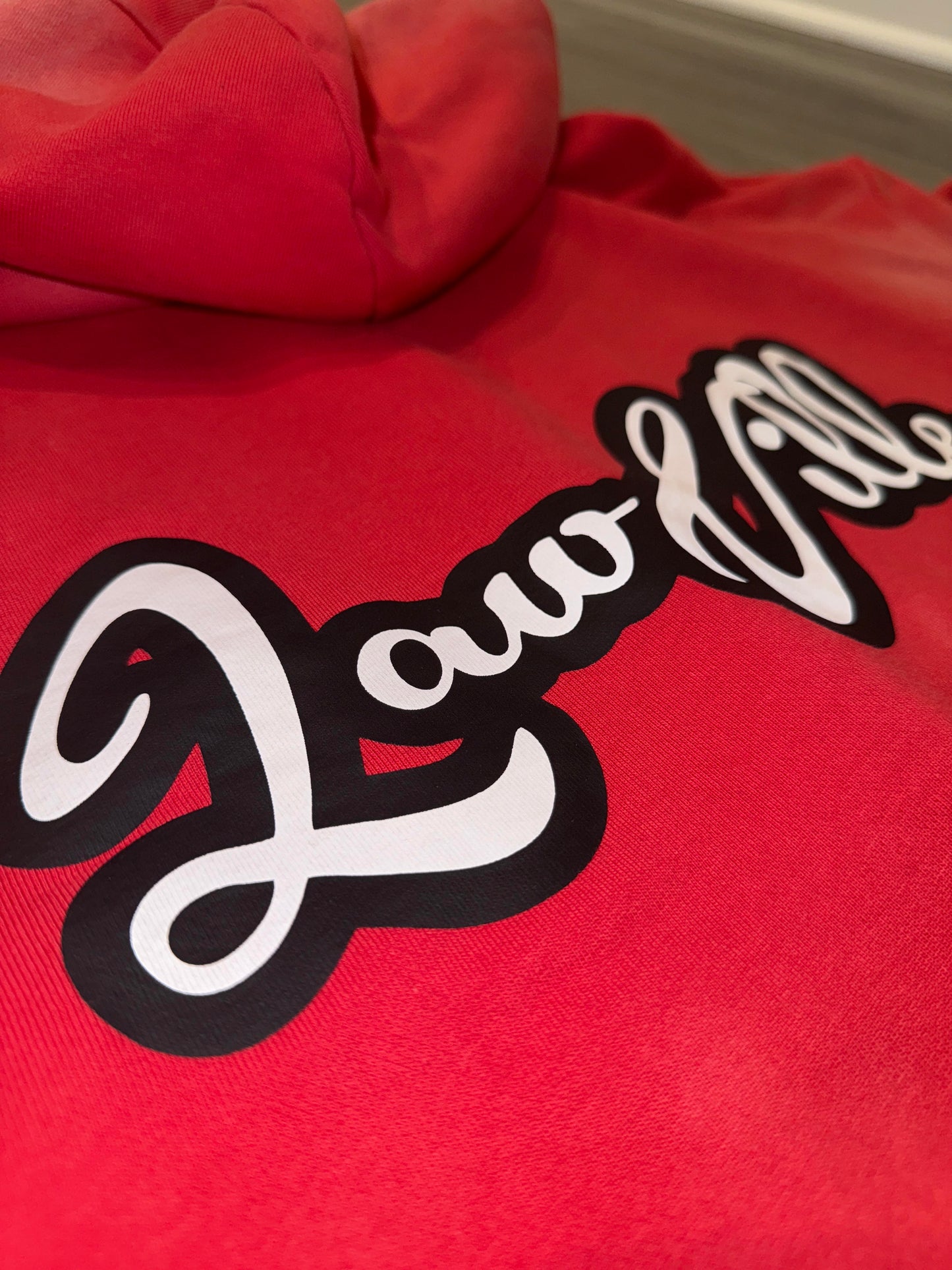 RED LAWVILLE ZIP UP HOODIE
