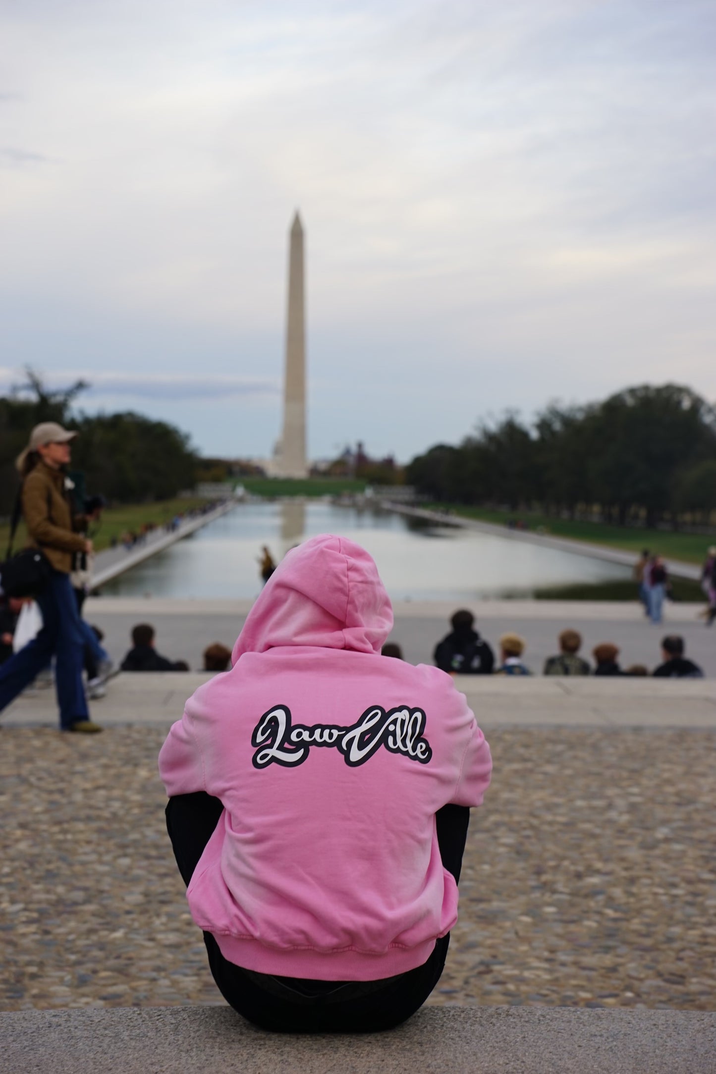 PINK LAWVILLE ZIP UP HOODIE