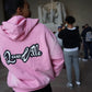 PINK LAWVILLE ZIP UP HOODIE