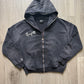 BLACK LAWVILLE ZIP UP HOODIE