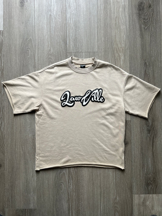 CREAM ACID WASH LAWVILLE T-SHIRT