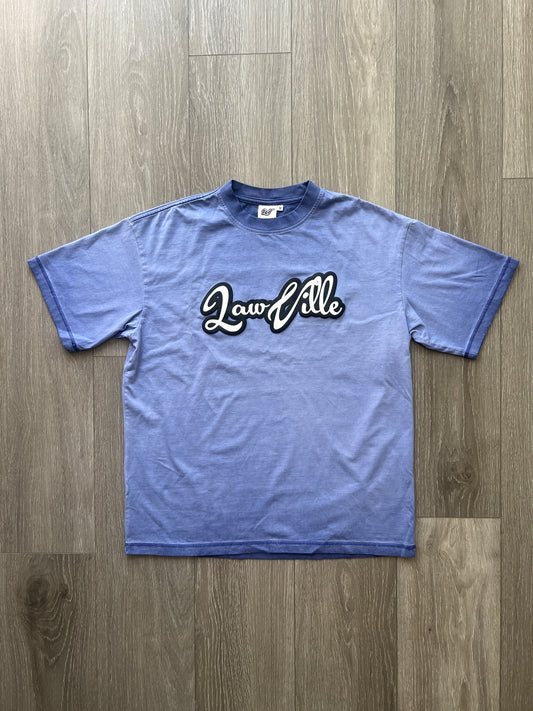 BLUE ACID WASH LAWVILLE T-SHIRT