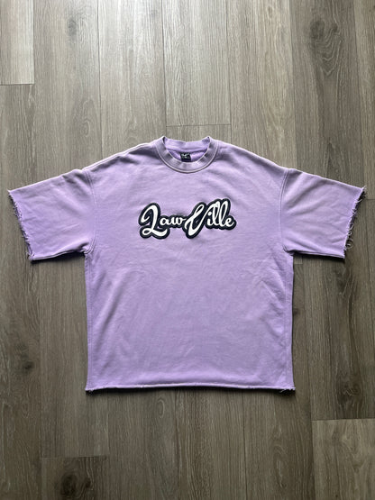 LIGHT PURPLE ACID WASH LAWVILLE T-SHIRT