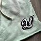 LIGHT GREEN ACID WASH LAWVILLE SHORTS