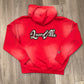 RED LAWVILLE ZIP UP HOODIE