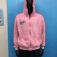 PINK LAWVILLE ZIP UP HOODIE