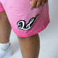 PINK ACID WASH LAWVILLE SHORTS