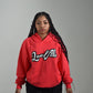 RED LAWVILLE PULLOVER HOODIE