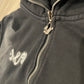 BLACK LAWVILLE ZIP UP HOODIE