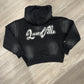 BLACK LAWVILLE ZIP UP HOODIE