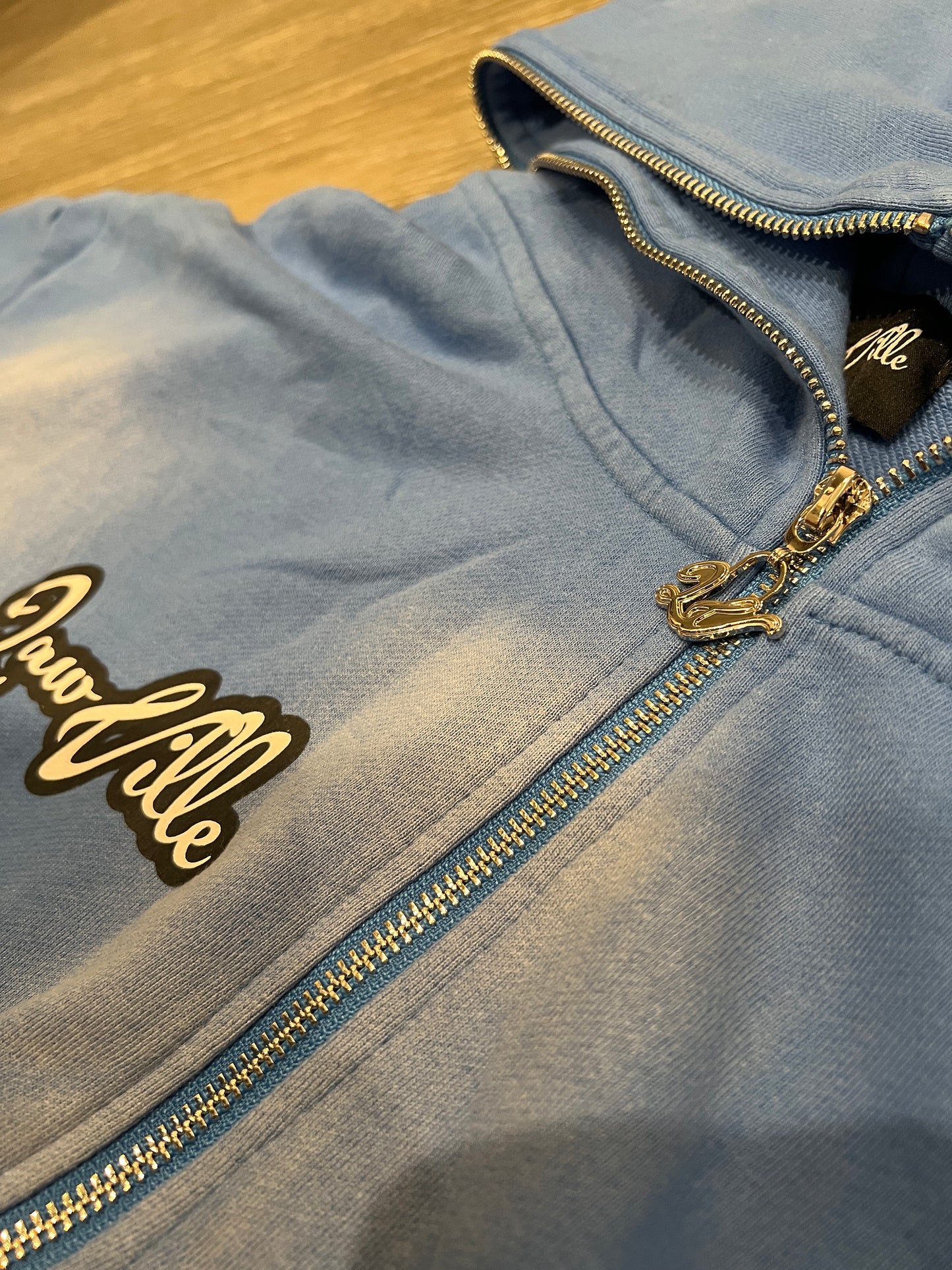 BLUE LAWVILLE ZIP UP HOODIE