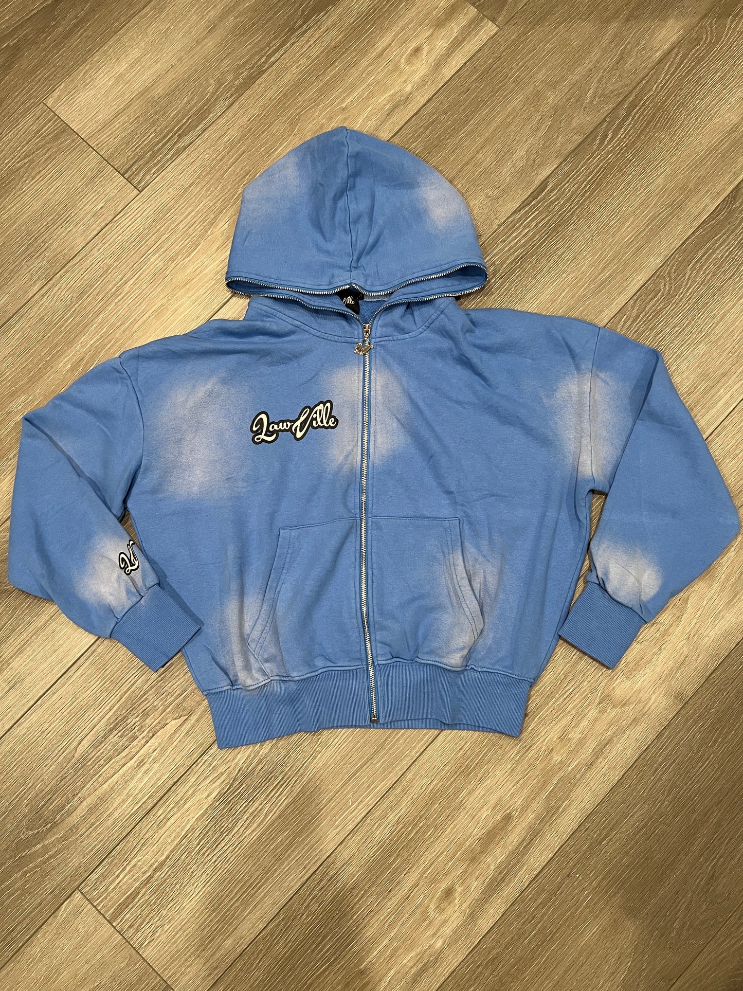 BLUE LAWVILLE ZIP UP HOODIE