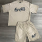 CREAM LAWVILLE ACID WASH SET